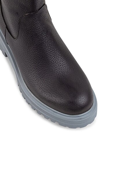 Deery Genuine Leather Gray Women's Boots