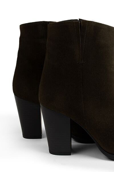 Deery Genuine Suede Khaki Women's Boots