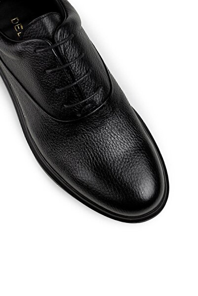 Deery Hakiki Deri Siyah Günlük Erkek Ayakkabı