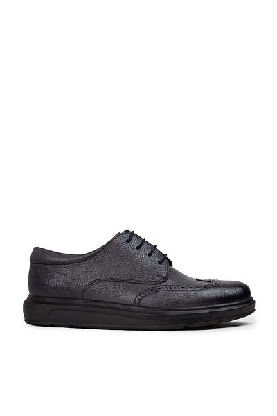 Deery Ανδρικά παπούτσια casual από γνήσιο δέρμα Comfort Grey