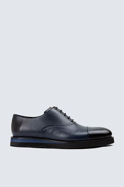 Deery Ανδρικά παπούτσια Casual από γνήσιο δέρμα Navy Blue
