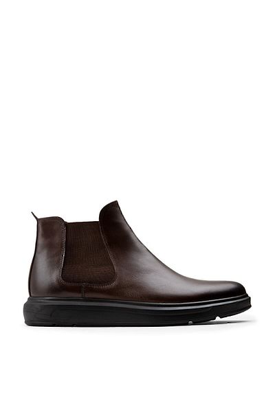 Deery Genuine Leather Brown Men's Chelsea Boots