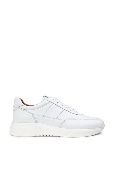 Deery Γνήσιο δέρμα Λευκά Ανδρικά Παπούτσια Sneaker