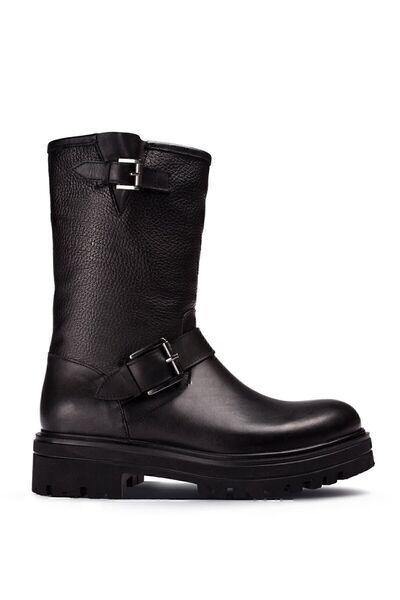 Deery Hakiki Deri Siyah Kadın Bot