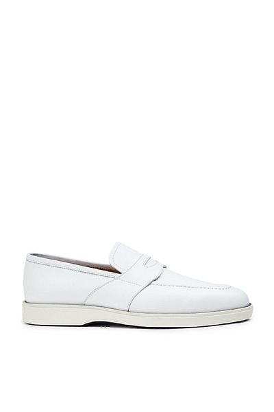 Deery Γνήσιο δέρμα Λευκά Ανδρικά Παπούτσια Loafer