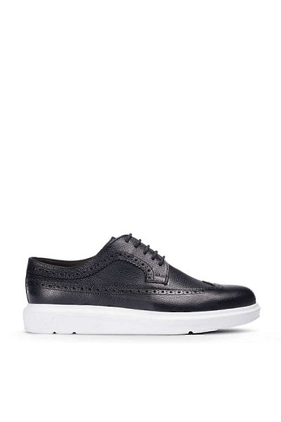 Deery Ανδρικά παπούτσια τύπου Navy Blue από γνήσιο δέρμα casual