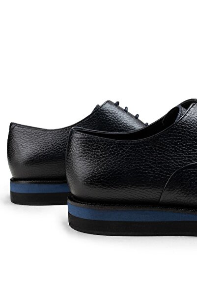 Deery Повсякденні чоловічі туфлі з натуральної шкіри темно-синього кольору