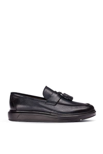 Deery Ανδρικό Loafer με φούντες από γνήσιο δερμάτινο Navy Blue