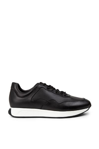 Deery Black Genuine Leather Men's Sneaker
