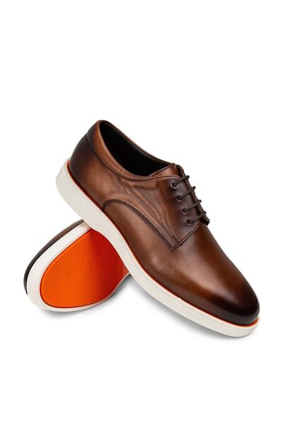 Deery Hakiki Deri Kahverengi Erkek Günlük Ayakkabı