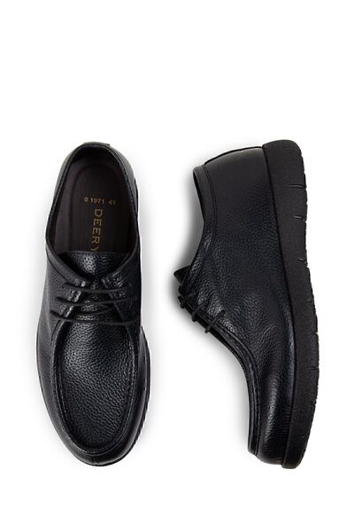 Deery Genuine Leather Dark Navy Blue Men's Casual Shoes