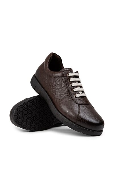 Deery Hakiki Deri Kahverengi Erkek Günlük Ayakkabı