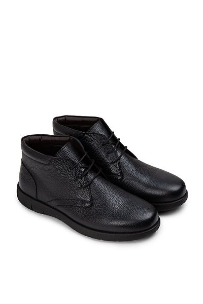 Deery Ανδρικές μπότες από γνήσιο δέρμα Navy Blue