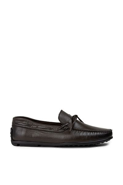 Deery Ανδρικά Loafer Παπούτσια από γνήσιο δέρμα Χακί