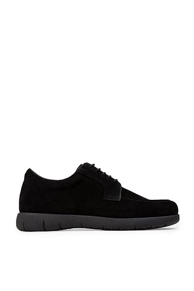 Deery Γνήσια Suede Μαύρα Casual Ανδρικά Παπούτσια