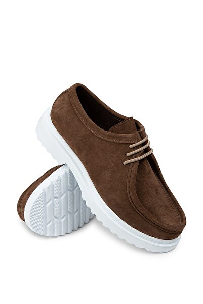 Deery Genuine Suede Mink Color Women's Casual Shoes