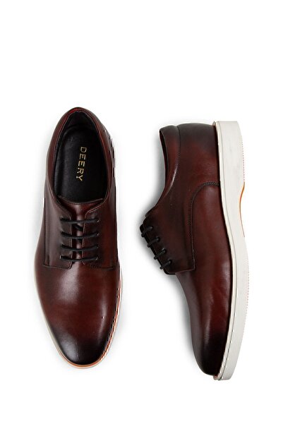 Deery Genuine Leather Claret Red Men's Casual Shoes