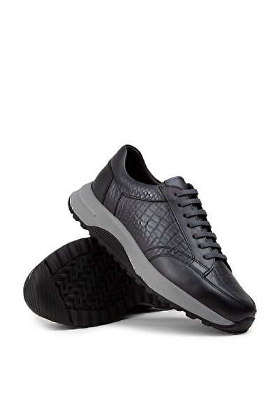 Deery Hakiki Deri Gri Erkek Sneaker Ayakkabı