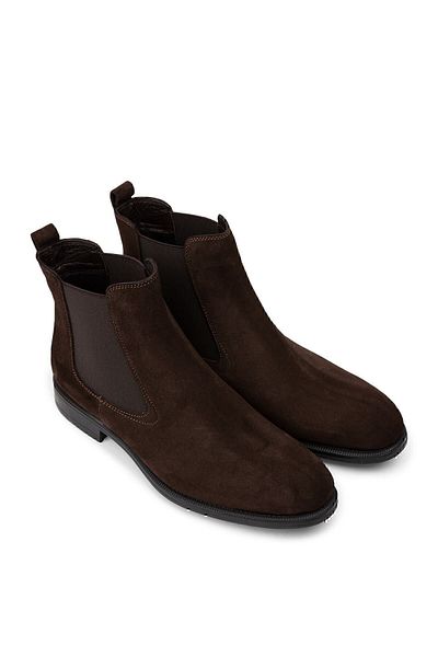 Deery Genuine Suede Brown Men's Chelsea Boots