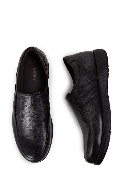 Deery Чоловічі мокасини з натуральної шкіри антрацитового кольору