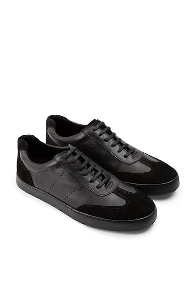 Deery Γνήσιο δέρμα Μαύρα Ανδρικά Παπούτσια Sneaker