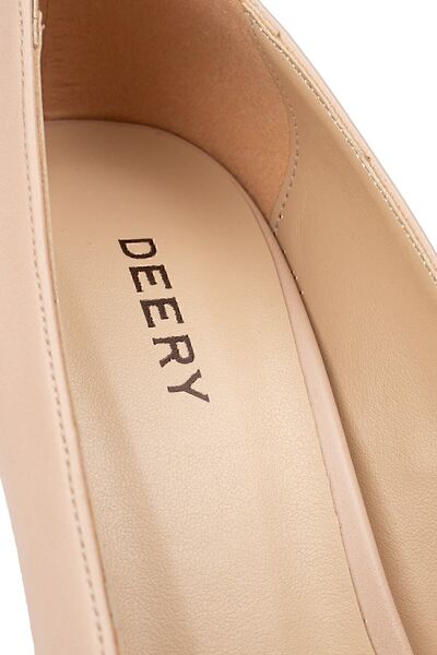 Deery Beige Women's Classic Heeled Shoes 02029ZBEJM01