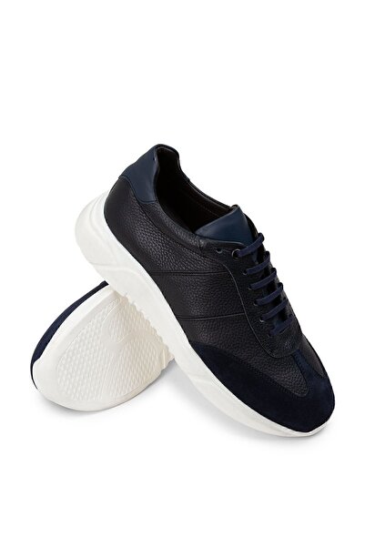 Deery Чоловічі кросівки з натуральної шкіри, темно-сині