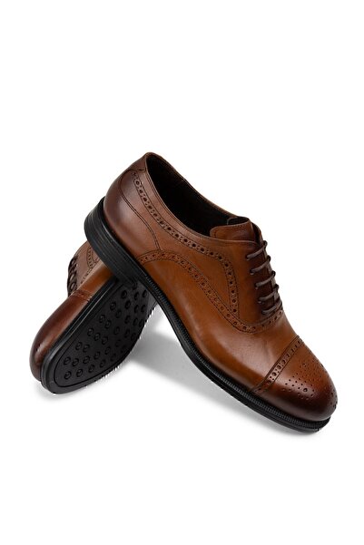 Deery Ανδρικά παπούτσια Classic από γνήσιο δέρμα Tan Color