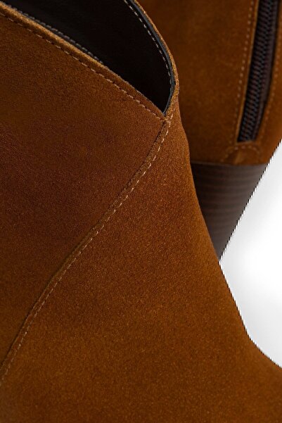 Deery Hakiki Süet Taba Rengi Kadın Bot