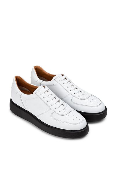 Deery Γνήσιο δέρμα Λευκά Ανδρικά Παπούτσια Sneaker