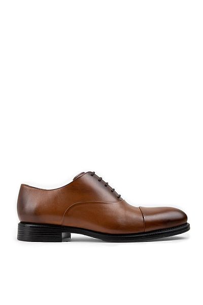 Deery Ανδρικά παπούτσια Oxford Classic από γνήσιο δέρμα Tan Color