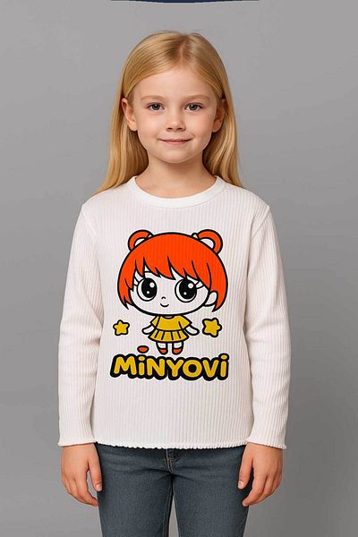 Peki 5-Piece Girl Lycra Minyovi Badi Blouse T-Shirt Gift Sweatshirt Sivit Sweatshirt - Soft 15251