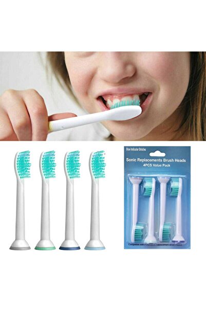 LOVYCO Philips Sonicare Şarjlı Diş Fırçası Uyumlu Yedek Başlık 4'lü Paket