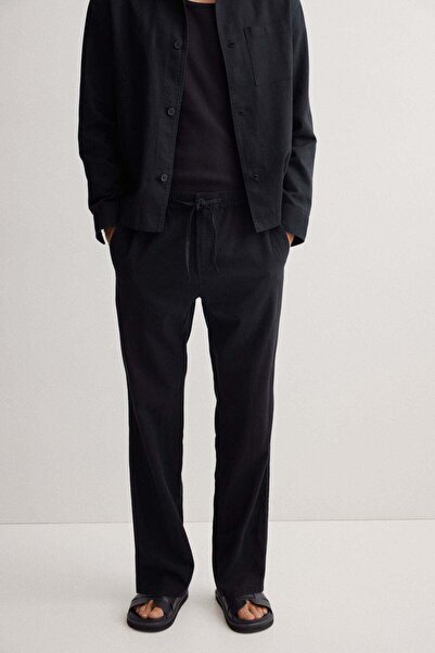 H&M Regular Fit Linen-blend trousers