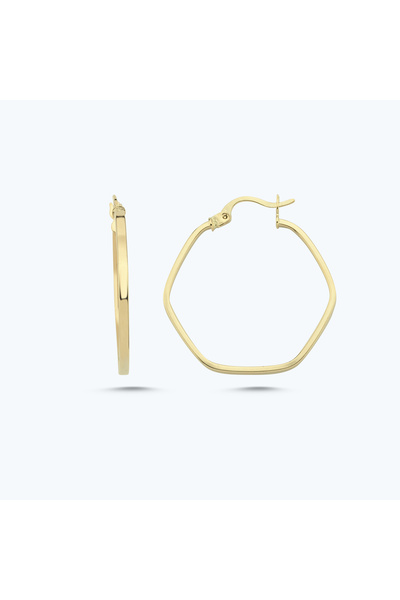 Altınbaş Altın Halka Küpe