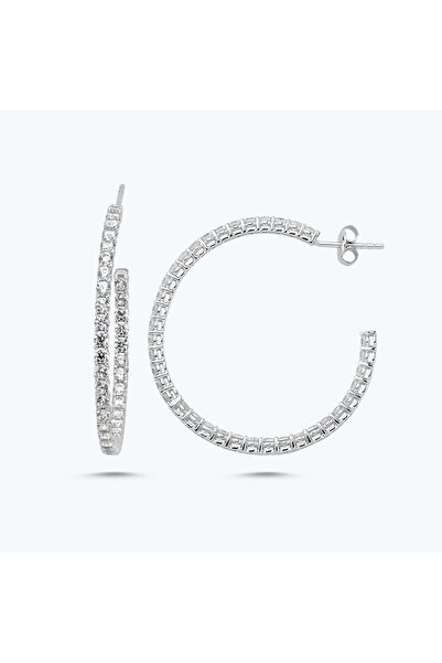 Altınbaş Altın Taşlı Halka Küpe