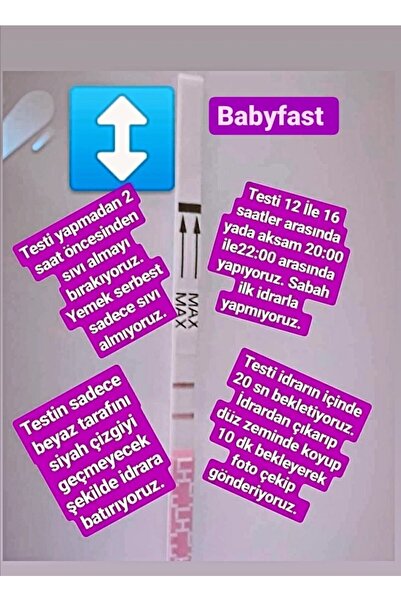 babyfast 30 Adet Ovulasyon 4 Adet Erken Gebelik Testi Hijyenik Strip Test-ce Sertifikalı