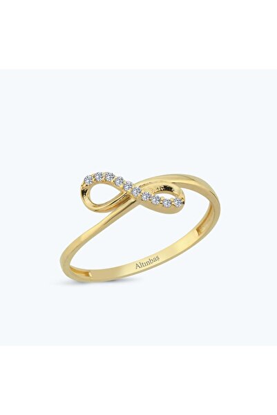 Altınbaş Altın Taşlı Sonsuzluk Yüzük