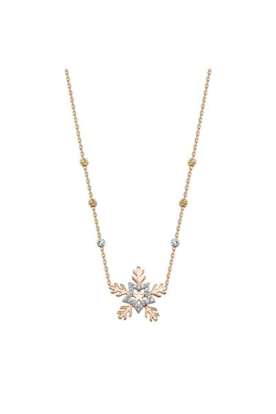 Altınbaş Altın Kar Tanesi Kolye