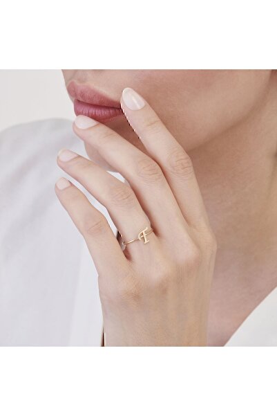 Altınbaş Altın T Harfli Yüzük