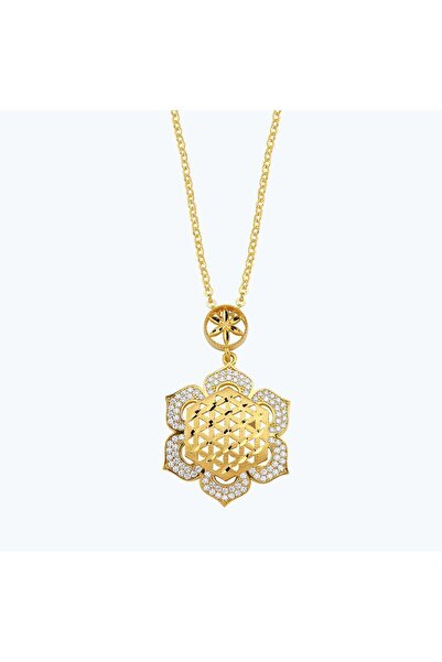 Altınbaş 22 Ayar Altın Yaşam Çiçeği Kolye