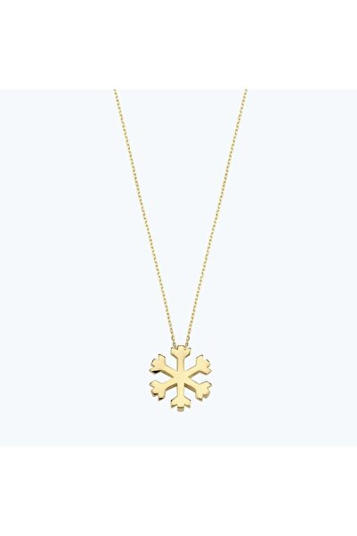 Altınbaş Altın Kar Tanesi Kolye