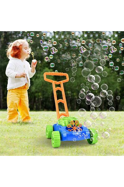 LUDIRO Jucarie Interactiva Masina de Tuns Iarba pentru Baloane de Sapun, Solutie Inclusa, + 3 Ani