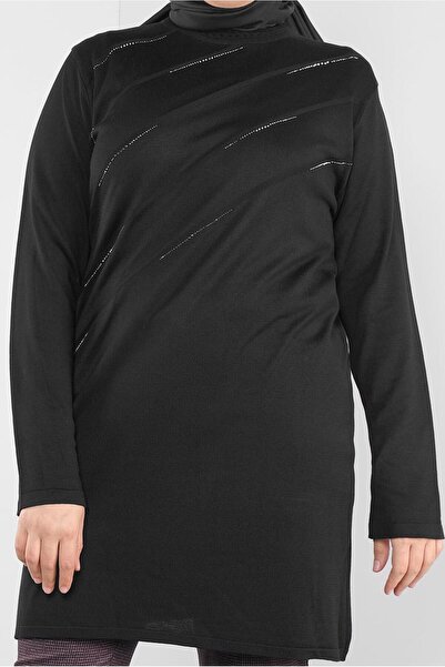 Alvina 20114 Μοντέλο Πλεκτό Μπλουζάκι - Λεπτομέρεια από πέτρα