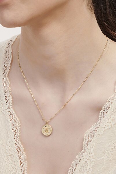 Altınbaş Burç Akrep Kolye