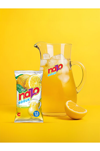 NAZO Limon Aromalı Içecek Tozu 9 gr 24'lü