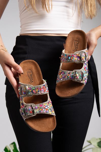 Pienn Tekın Shoes Soft Sole Stone Slippers