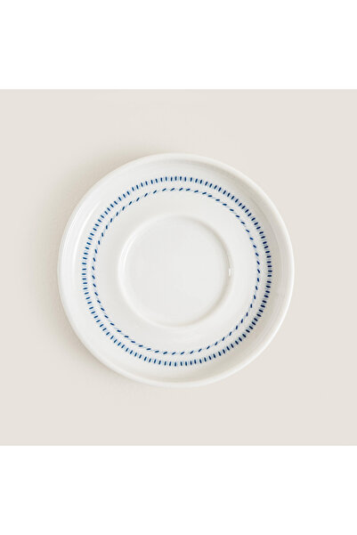 Chakra Pelion Dots Çay Tabağı Mavi/Beyaz