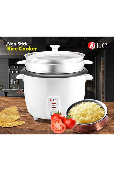 DLC 806 0.6 Litre Non-Stick Rice Cooker - White