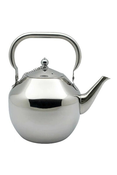 BASURRAH غلاية شاي عربية من الفولاذ المقاوم للصدأ سعة 4 لتر